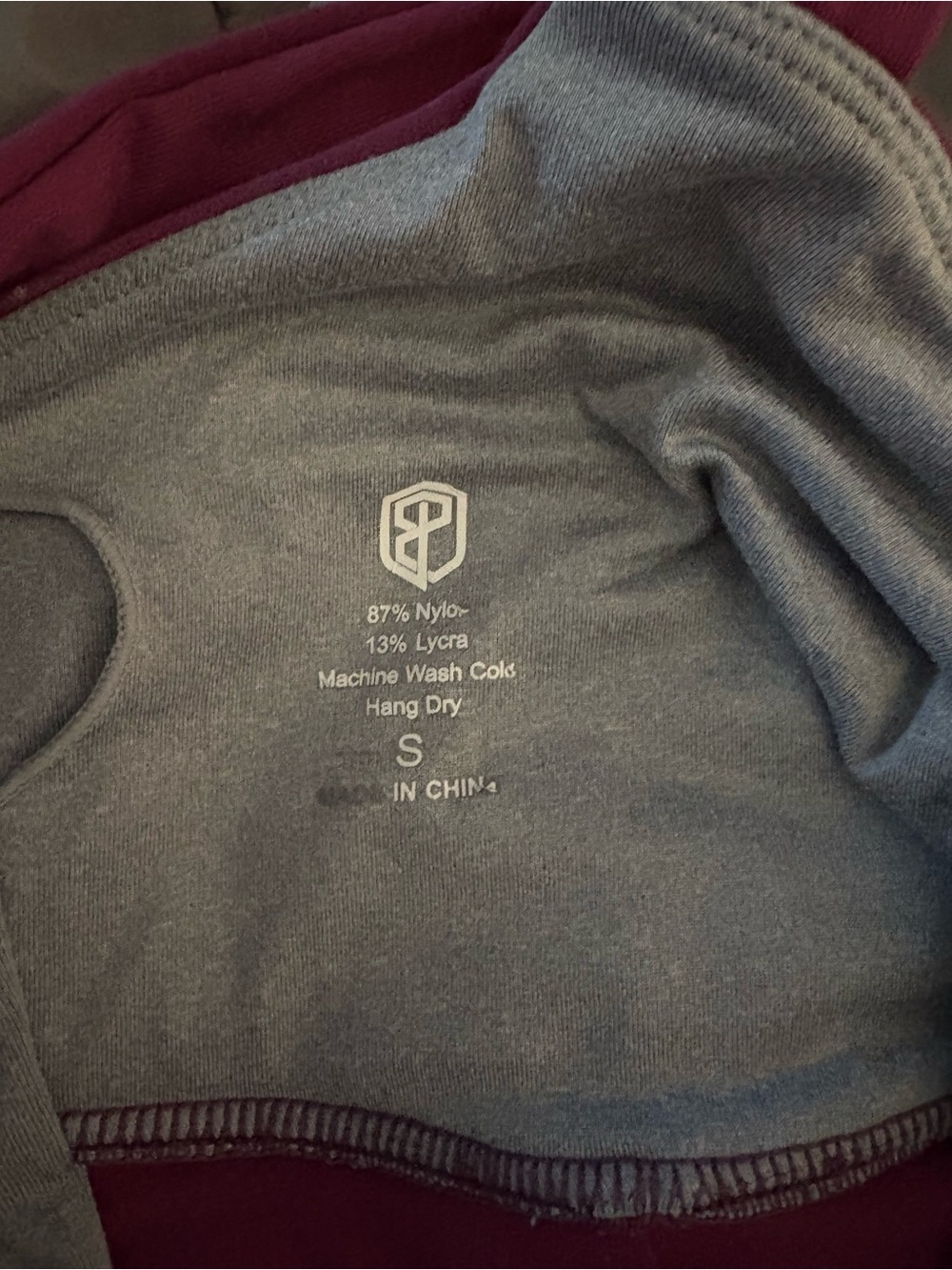 Born Primitive Burgundy long line Sports Bra Top - Picture 3 of 3